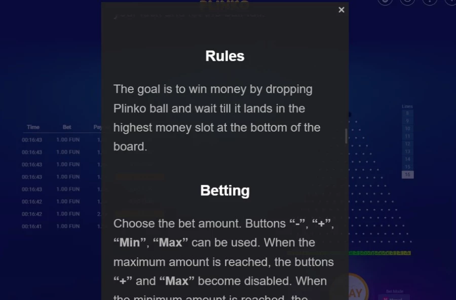 Jeu Plinko Avis